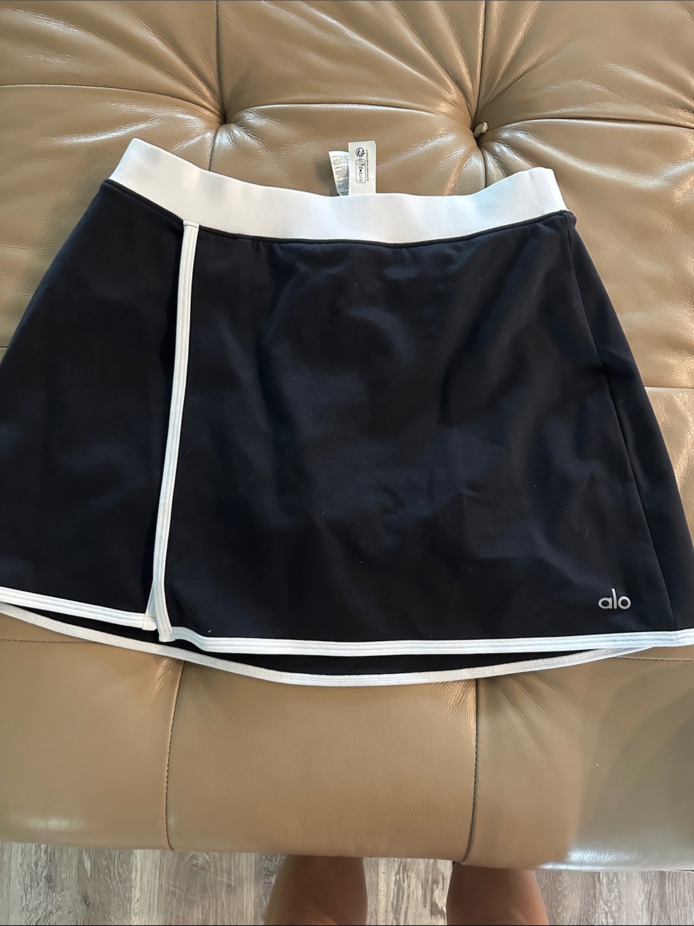 ALO Yoga Black and White Mini Skort